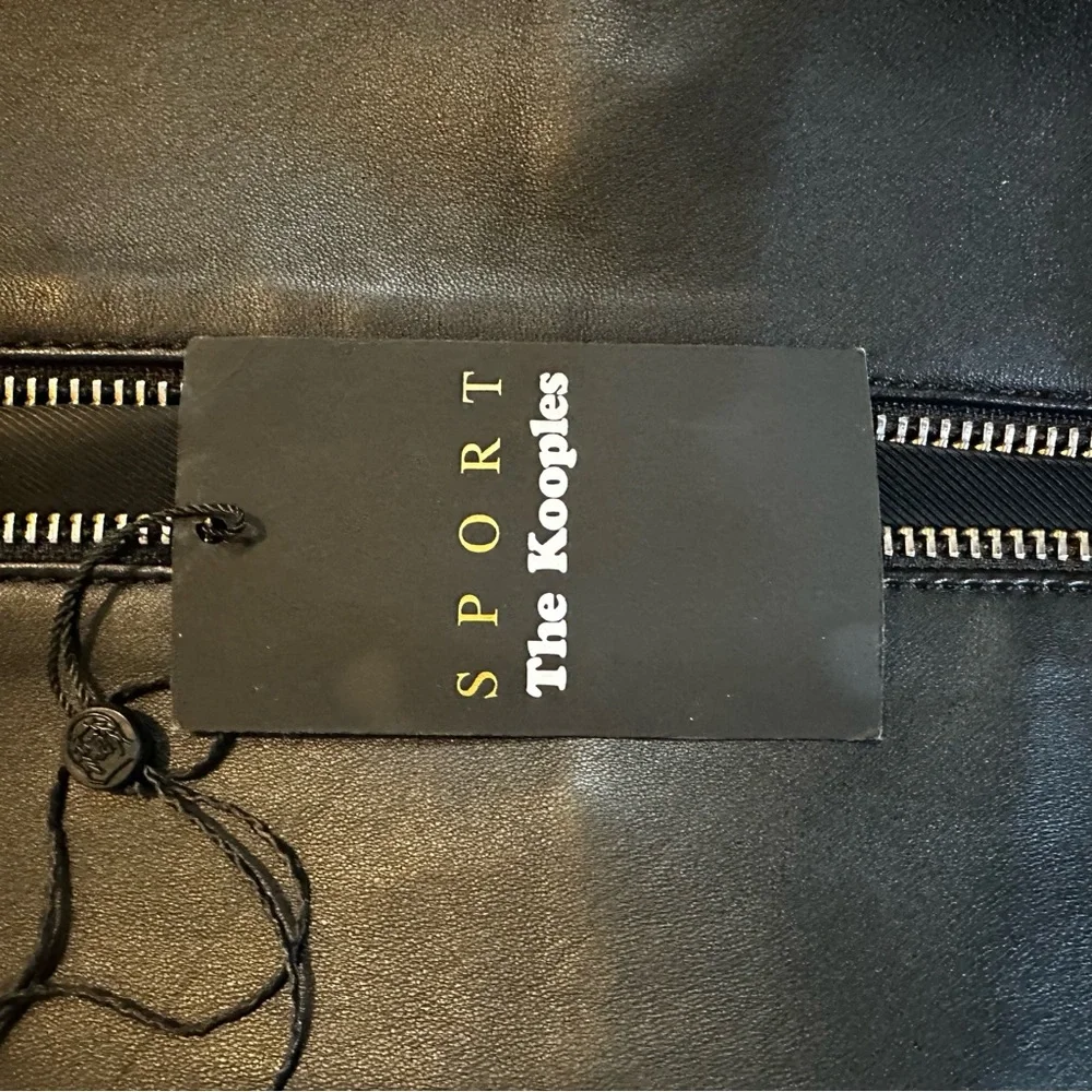 The Kooples Teddy Leather Varsity Jacket - Picture 2 of 13